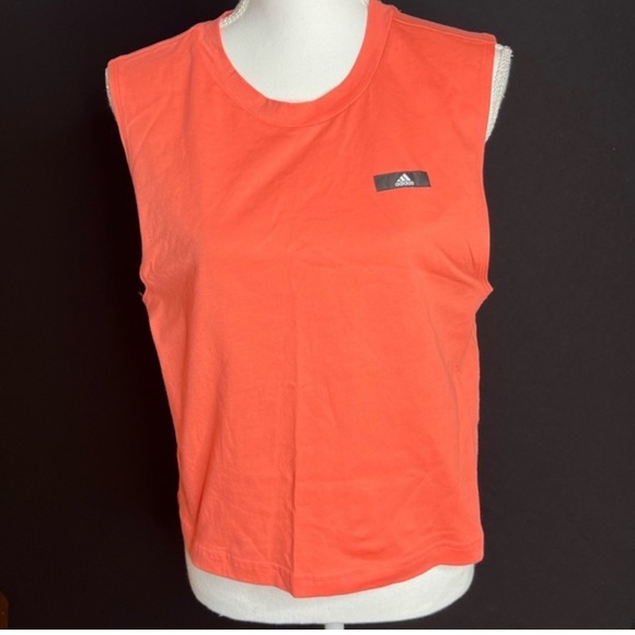 adidas Coral Pink Exercise Active Tank Top HG7013 - Picture 1 of 4
